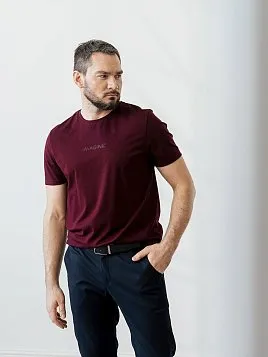 ФУТБОЛКА МУЖСКАЯ PEPLOS TS24112-R БОРДОВЫЙ