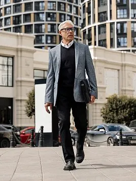 ЖИЛЕТ МУЖСКОЙ PEPLOS KN-CV-01 ЧЁРНЫЙ