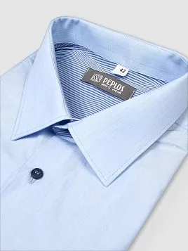 СОРОЧКА МУЖСКАЯ PEPLOS SH20066-R ГОЛУБОЙ