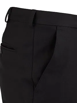 ЧЁРНЫЕ ОДНОТОННЫЕ БРЮКИ TR27096-234