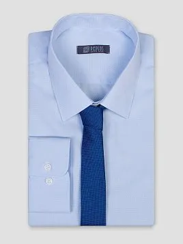 СОРОЧКА МУЖСКАЯ PEPLOS SH21061-SL ГОЛУБОЙ