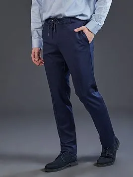 ТРИКОТАЖНЫЙ СИНИЙ КОСТЮМ PEPLOS SU26143-R