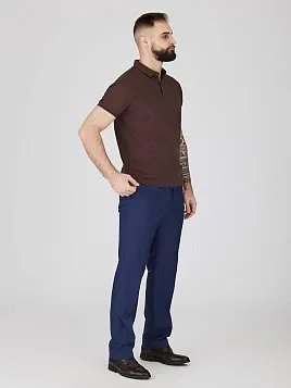 КОРИЧНЕВАЯ РУБАШКА-ПОЛО ИЗ ТКАНИ ПИКЕ TSP26008-LR 