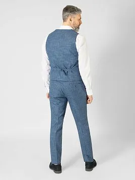 КОСТЮМ МУЖСКОЙ PEPLOS SU22049-SL ГОЛУБОЙ (ЖИЛЕТ ОТДЕЛЬНО)