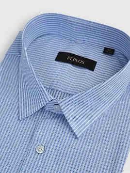 СОРОЧКА МУЖСКАЯ PEPLOS SH25058-K-R СИНИЙ