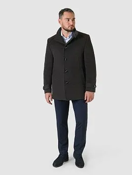 ПАЛЬТО МУЖСКОЕ PEPLOS OW2406-CT ТЕМНО-СЕРЫЙ