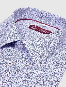 СОРОЧКА МУЖСКАЯ MAJESTIC LEGATE SH20089-SL СИНИЙ