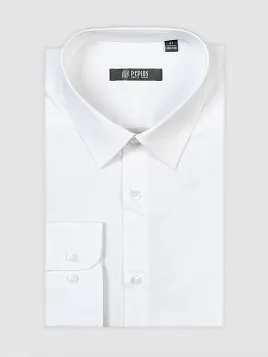 СОРОЧКА МУЖСКАЯ PEPLOS SH23003-SL БЕЛЫЙ