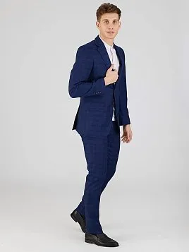 МУЖСКОЙ КОСТЮМ SU26011-SL СИНИЙ