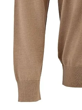 БЕЖЕВАЯ ВОДОЛАЗКА С ШЕРСТЬЮ РАЗМЕР ПЛЮС KN27W026-LR