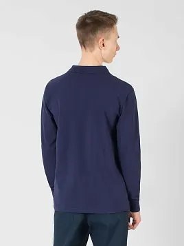 РУБАШКА-ПОЛО ПОДРОСТКОВАЯ С ДЛИННЫМ РУКАВОМ PEPLOS TS22T15-P ТЕМНО-СИНИЙ