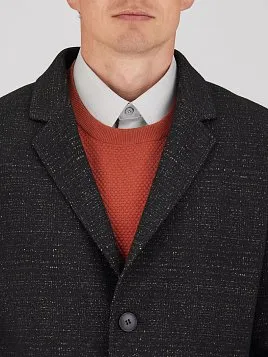 МУЖСКОЕ ПАЛЬТО OW26205-CT ЧЁРНОЕ