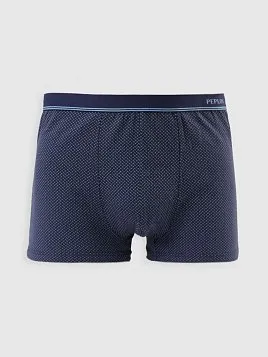 ТРУСЫ БОКСЕРЫ МУЖСКИЕ PEPLOS UW25004-BX ТЕМНО-СИНИЙ
