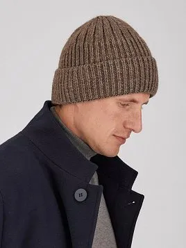 МУЖСКАЯ ШАПКА HM2604 СЕРО-КОРИЧНЕВАЯ