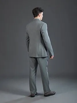 ЛЕТНИЙ КОСТЮМ PEPLOS С НАКЛАДНЫМИ КАРМАНАМИ SU26802-R ЗЕЛЕНЫЙ