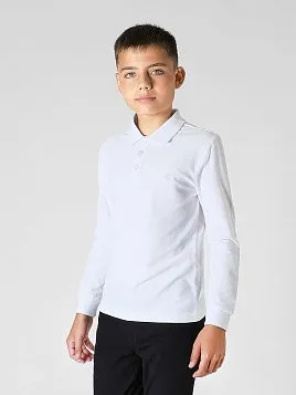 РУБАШКА-ПОЛО ДЛЯ МАЛЬЧИКА С ДЛИННЫМ РУКАВОМ PEPLOS TS23J23-P БЕЛЫЙ