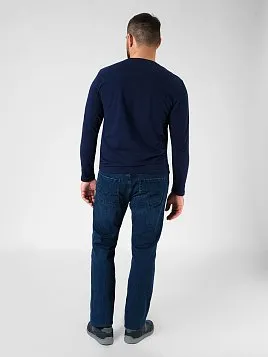 ФУТБОЛКА МУЖСКАЯ С ДЛИННЫМ РУКАВОМ PEPLOS TS24202-L ТЕМНО-СИНИЙ