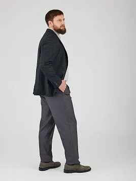 СЕРЫЕ МУЖСКИЕ БРЮКИ С ЗАЩИПАМИ TR26113-230