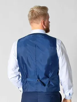 ЖИЛЕТ МУЖСКОЙ CLAUDIO VERDI V21033 СИНИЙ ОТ КОСТЮМА