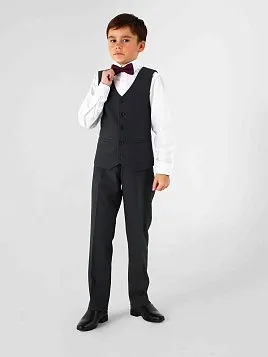 ЖИЛЕТ ДЛЯ МАЛЬЧИКА PEPLOS V25B004-350 ТЕМНО-СЕРЫЙ