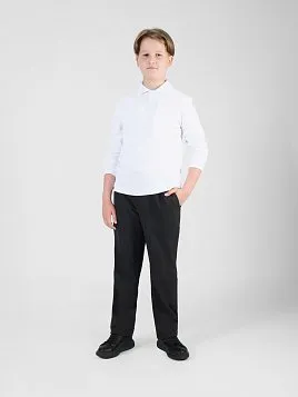 РУБАШКА-ПОЛО С ДЛИННЫМ РУКАВОМ ДЛЯ МАЛЬЧИКА PEPLOS TS24J015-P БЕЛЫЙ