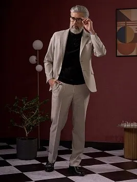 ТРИКОТАЖНАЯ РУБАШКА С ШЕРСТЬЮ KN26SH043 ЧЁРНАЯ