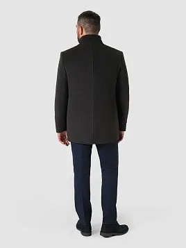 ПАЛЬТО МУЖСКОЕ PEPLOS OW2406-CT ТЕМНО-СЕРЫЙ
