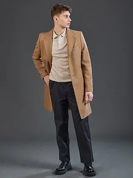 ПАЛЬТО ИЗ ШЕРСТИ В ОТТЕНКЕ КЭМЕЛ OW26213-CT