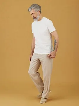 ФУТБОЛКА ИЗ ФАКТУРНОЙ ТКАНИ TSR26101-R БЕЛАЯ