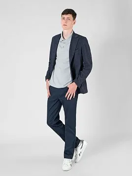 ПИДЖАК ПОДРОСТКОВЫЙ PEPLOS JA22Т008-818 СИНИЙ (Трикотажный)