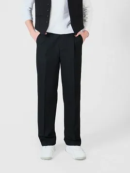 БРЮКИ ПОДРОСТКОВЫЕ TR26T003-223 ЧЁРНЫЕ