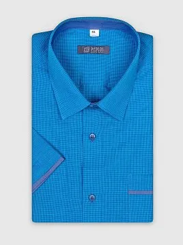 СОРОЧКА МУЖСКАЯ PEPLOS SH20242-К-R БИРЮЗОВЫЙ