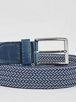 РЕМЕНЬ МУЖСКОЙ BELT-26-S1-12 СИНИЙ