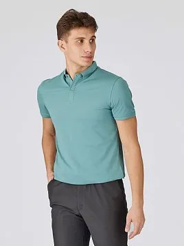 РУБАШКА-ПОЛО ИЗ ТКАНИ ПИКЕ TSP26003-R ЗЕЛЕНАЯ