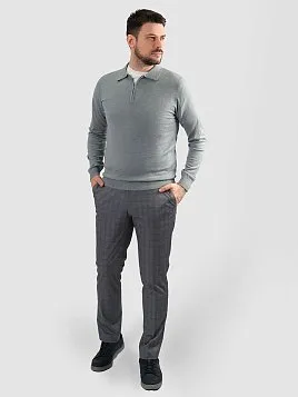 ДЖЕМПЕР МУЖСКОЙ ПОЛО PEPLOS KN25SH069 СЕРЫЙ