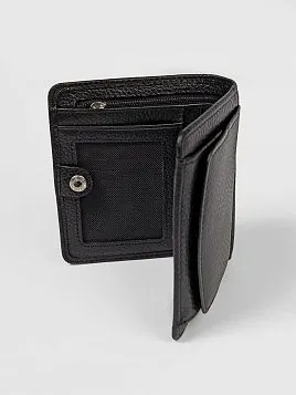 ПОРТМОНЕ ЧЕРНЫЙ НАТУРАЛЬНАЯ КОЖА