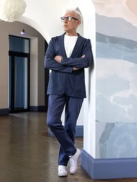 БРЮКИ МУЖСКИЕ PEPLOS P2407-SL СИНИЙ