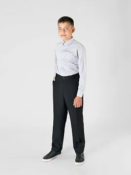 БРЮКИ ДЛЯ МАЛЬЧИКА PEPLOS TR23J003-315 ЧЁРНЫЙ (Полнотные)