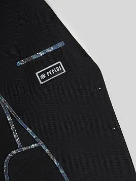 ПИДЖАК МУЖСКОЙ PEPLOS JA24106-SL ЧЁРНЫЙ ТРИКОТАЖНЫЙ