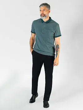 РУБАШКА-ПОЛО МУЖСКАЯ PEPLOS TS23006-Р ЗЕЛЕНЫЙ