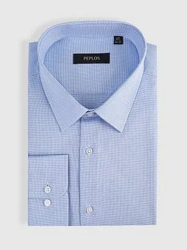 СОРОЧКА МУЖСКАЯ PEPLOS SH25078-R СИНИЙ