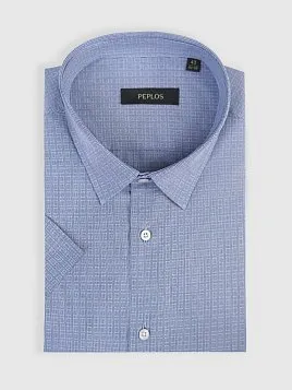 СОРОЧКА МУЖСКАЯ PEPLOS SH25135-K-SL ТЕМНО-СИНИЙ