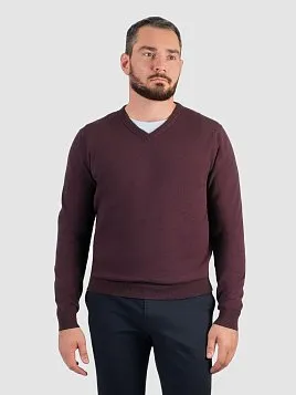 ПУЛОВЕР МУЖСКОЙ PEPLOS KN25P028 БОРДОВЫЙ