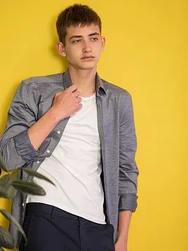 СОРОЧКА ДЛЯ МАЛЬЧИКА MAJESTIC LEGATE SH23J141-SL ТЕМНО-СИНИЙ (Трикотажная)