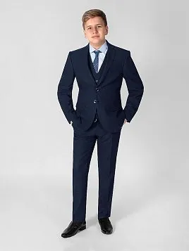 КОСТЮМ ПОДРОСТКОВЫЙ PEPLOS SU23T002-SL ТЕМНО-СИНИЙ