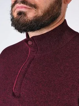 СВИТЕР МУЖСКОЙ PEPLOS KN24S028 БОРДОВЫЙ