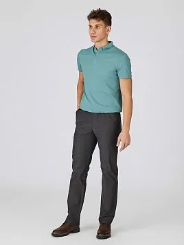 РУБАШКА-ПОЛО ИЗ ТКАНИ ПИКЕ TSP26003-R ЗЕЛЕНАЯ