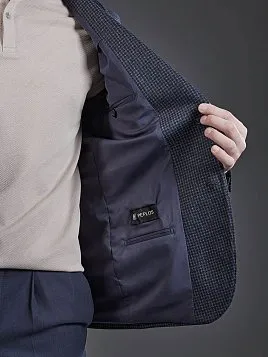 ТРИКОТАЖНЫЙ ПИДЖАК JA26144-R ТЕМНО-СИНИЙ