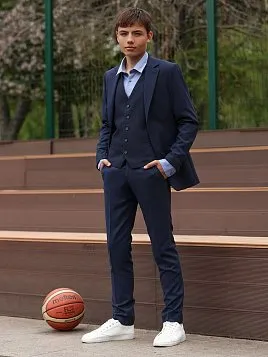 КОСТЮМ ПОДРОСТКОВЫЙ PEPLOS SU25T107-SL ТЕМНО-СИНИЙ