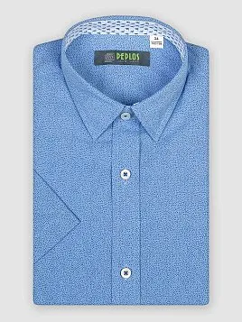 СОРОЧКА ДЛЯ МАЛЬЧИКА PEPLOS SH20J072-K-SL СИНИЙ